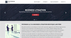 Desktop Screenshot of frydmanllc.com